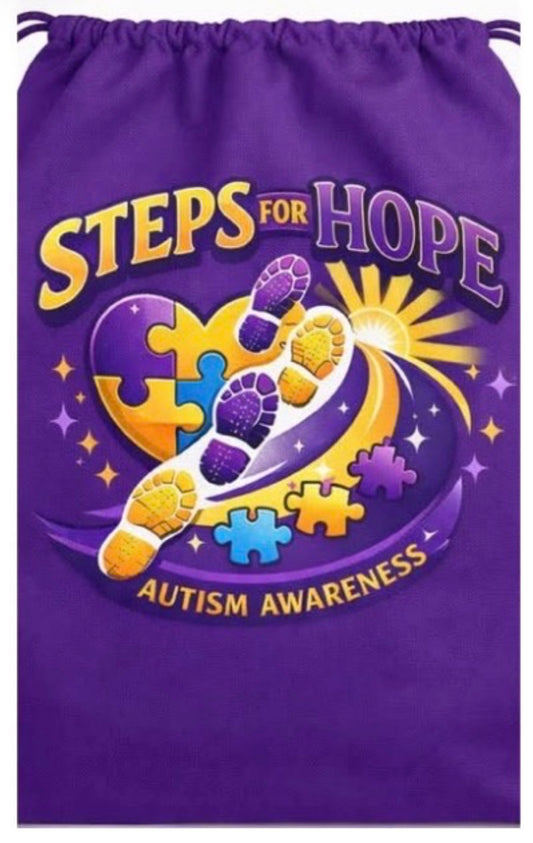 Steps For Hope Drawstring Backpacks