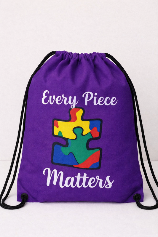 Every Piece Matters Drawstring Backpacks